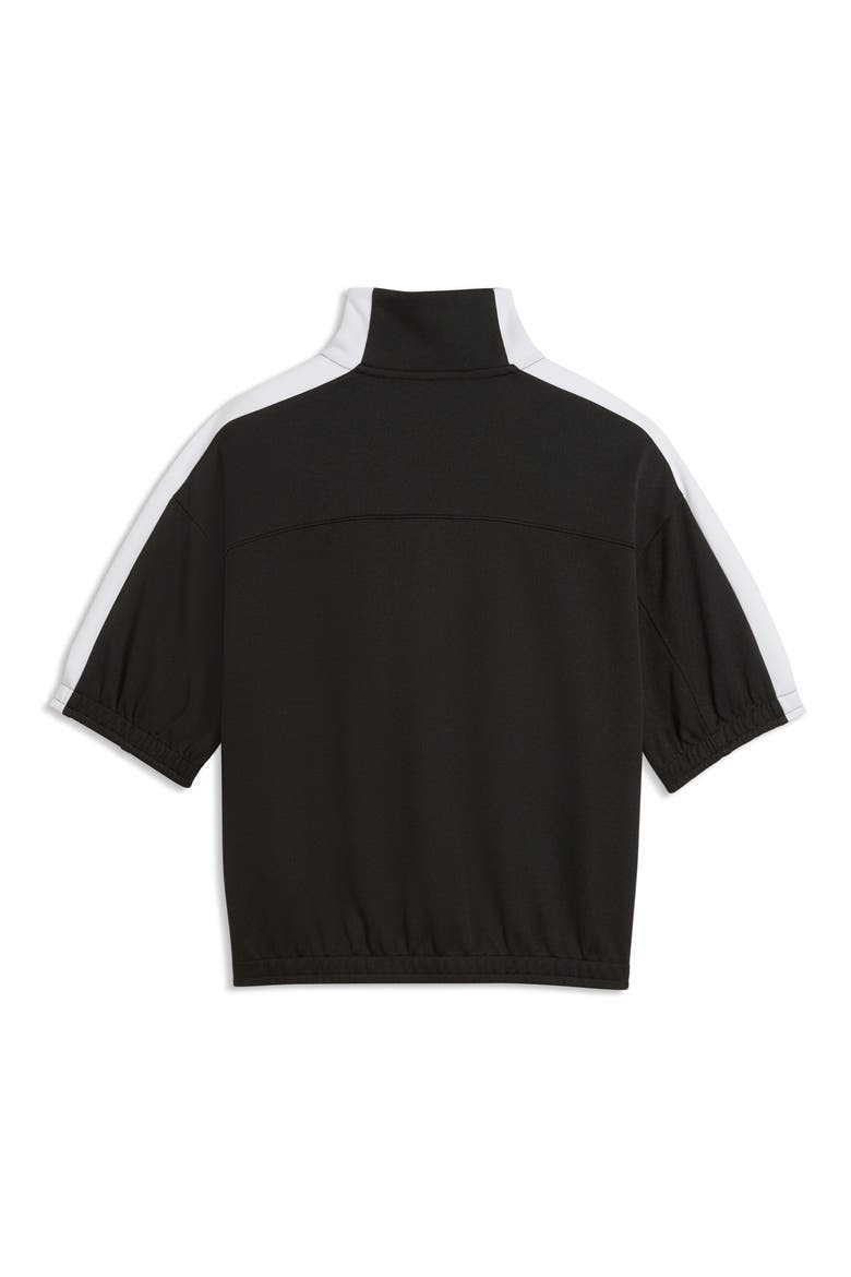 T7 Short Sleeve Track Jacket, Alternate, color, PUMA BLACK