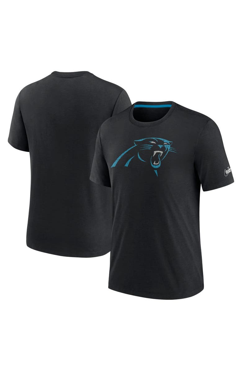 Nike Men's Nike Black Carolina Panthers Playback Logo Tri-Blend T-Shirt, Main, color, 