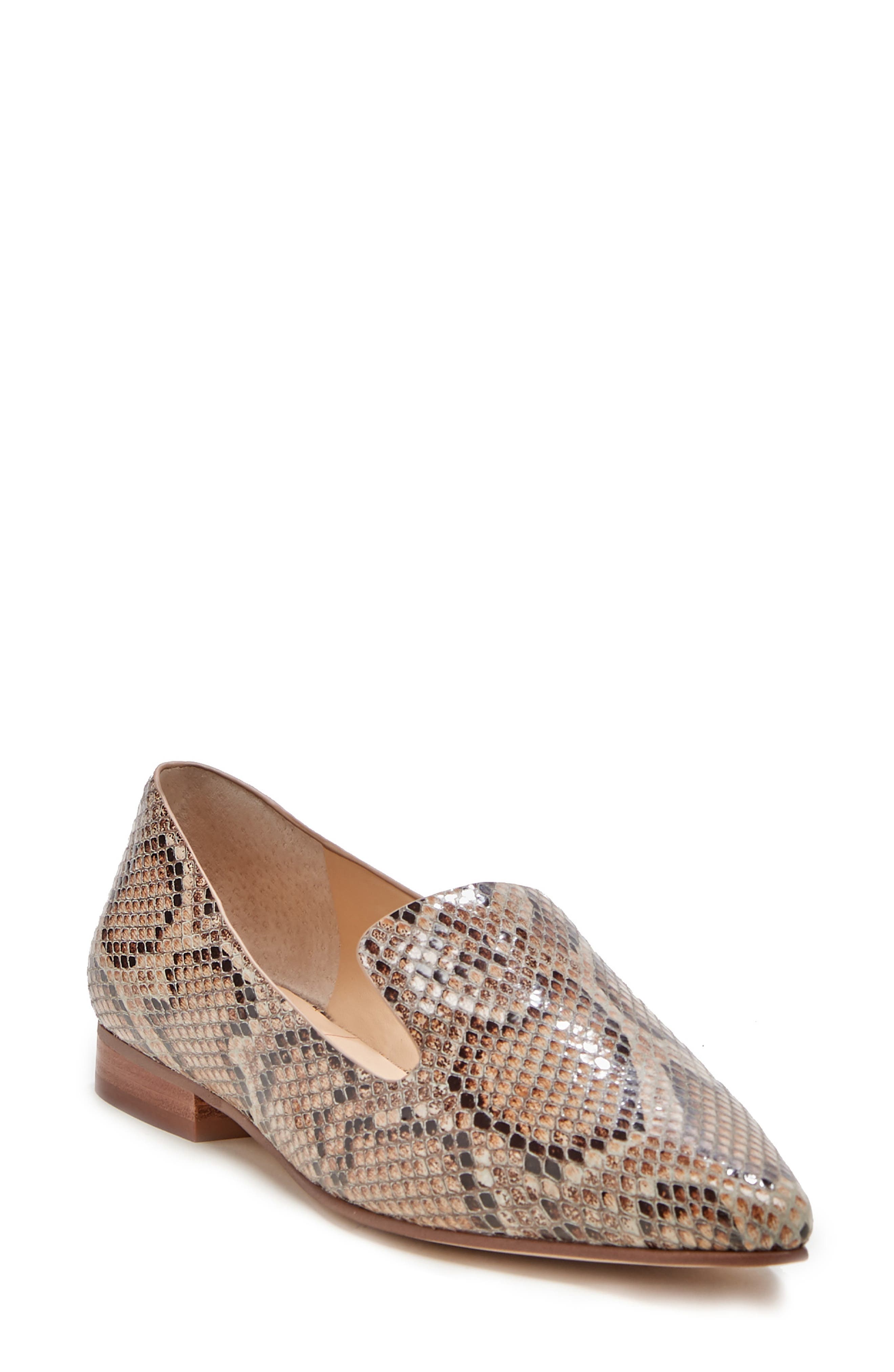 Kapa Asymmetrical Loafer, Main, color, BROWN MULTI SNAKESKIN