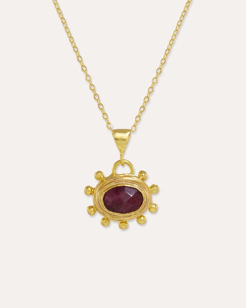 Zand Ruby Pendant Necklace