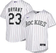 Nike Youth Nike Kris Bryant White Colorado Rockies Alternate Replica Player Jersey