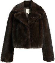 Thread & Supply Short Faux Fur Coat