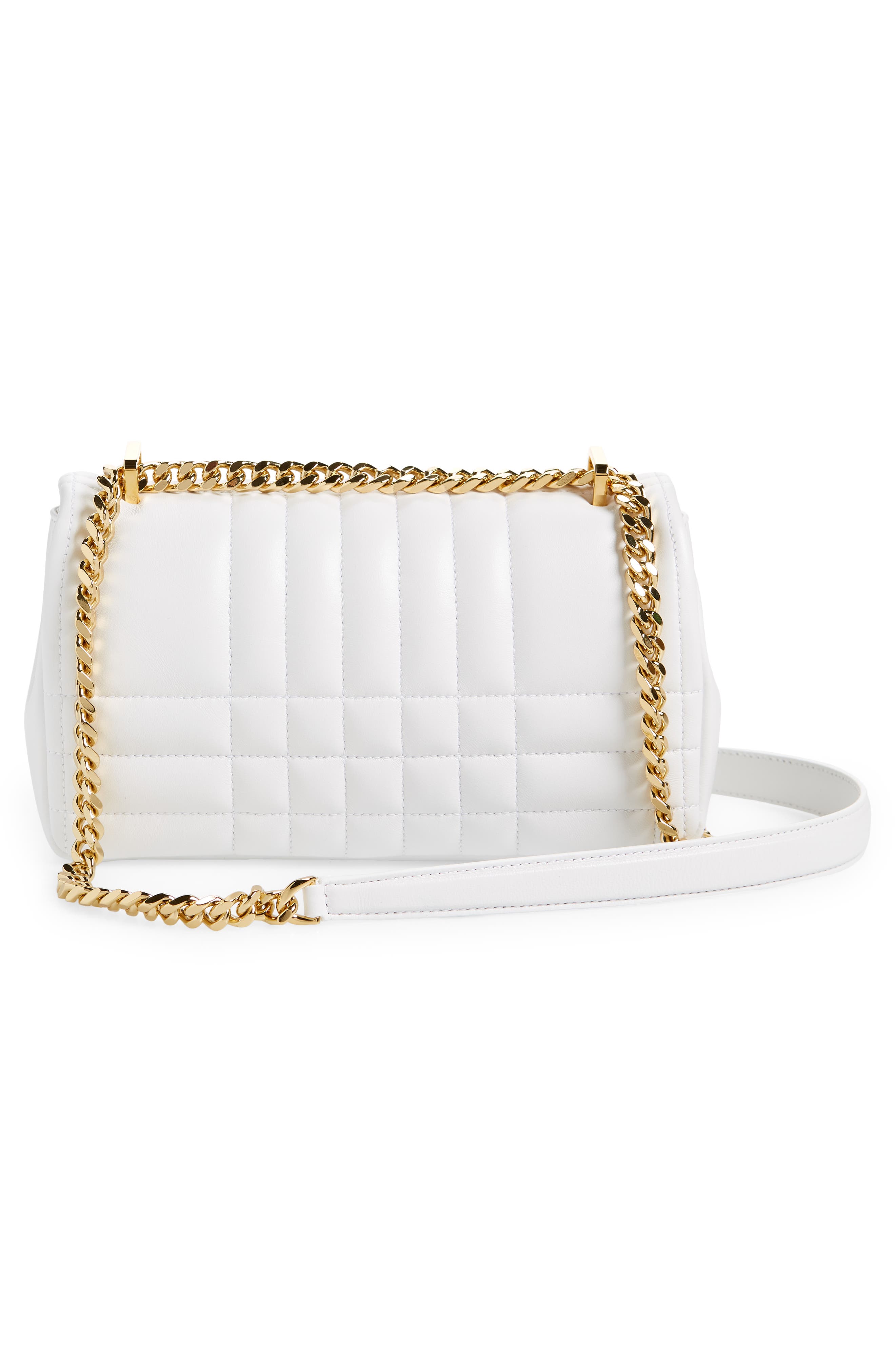 Burberry Small Lola TB Quilted Leather Shoulder Bag, Alternate, color, 