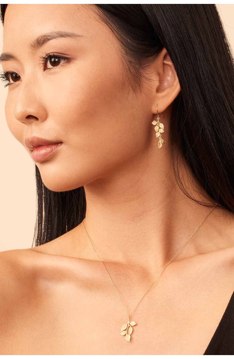 Oradina 14K Yellow Gold New Beginnings Pendant Necklace, Alternate, color, Yellow Gold