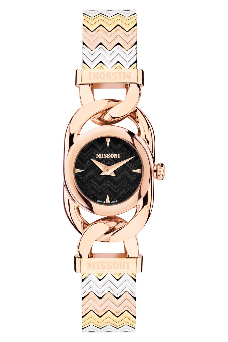 Gioiello Bracelet Watch, 22.8mm, Main, color, IP GOLD/ROSE GOLD/STEEL