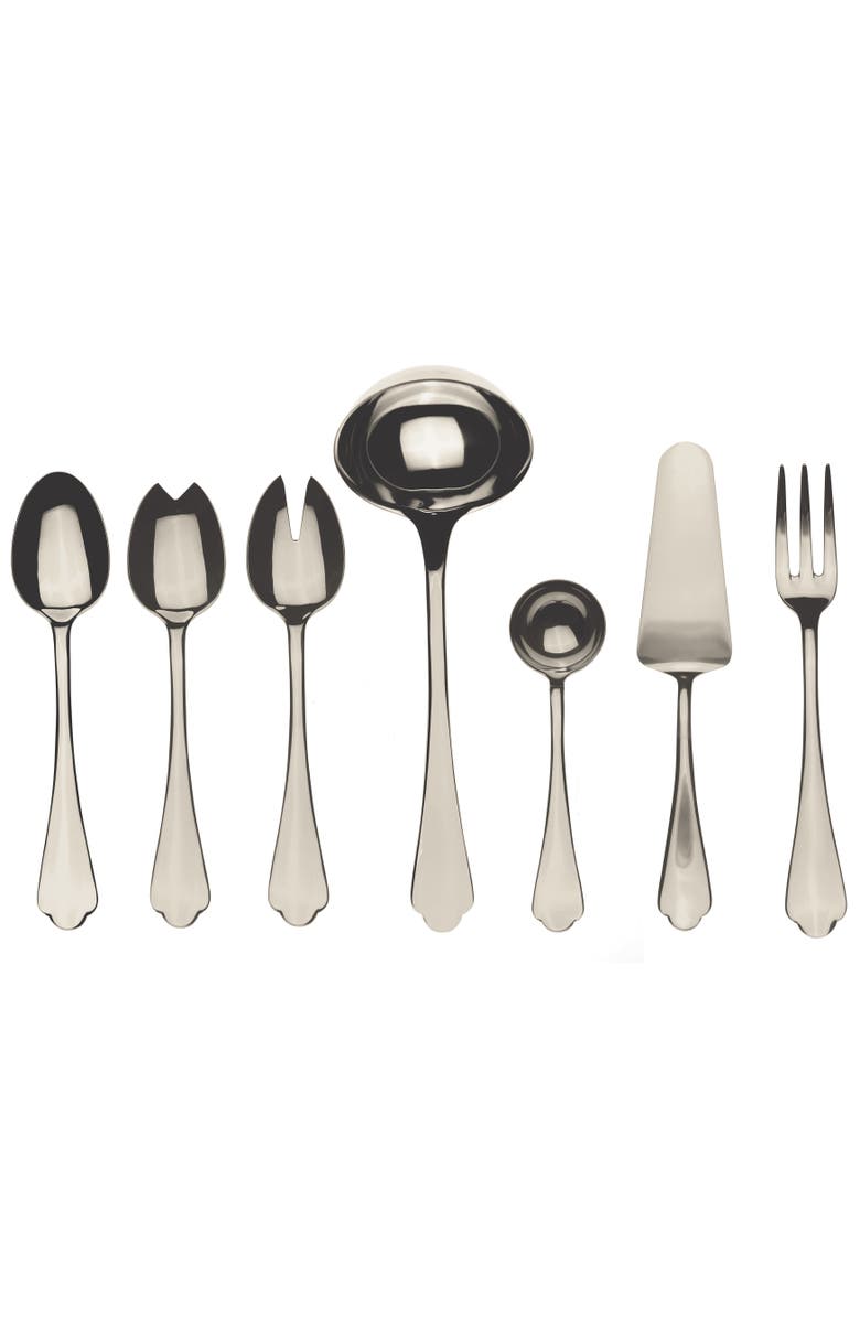 Mepra Dolce Vita Serving Set - 7 Pieces, Main, color, Champagne