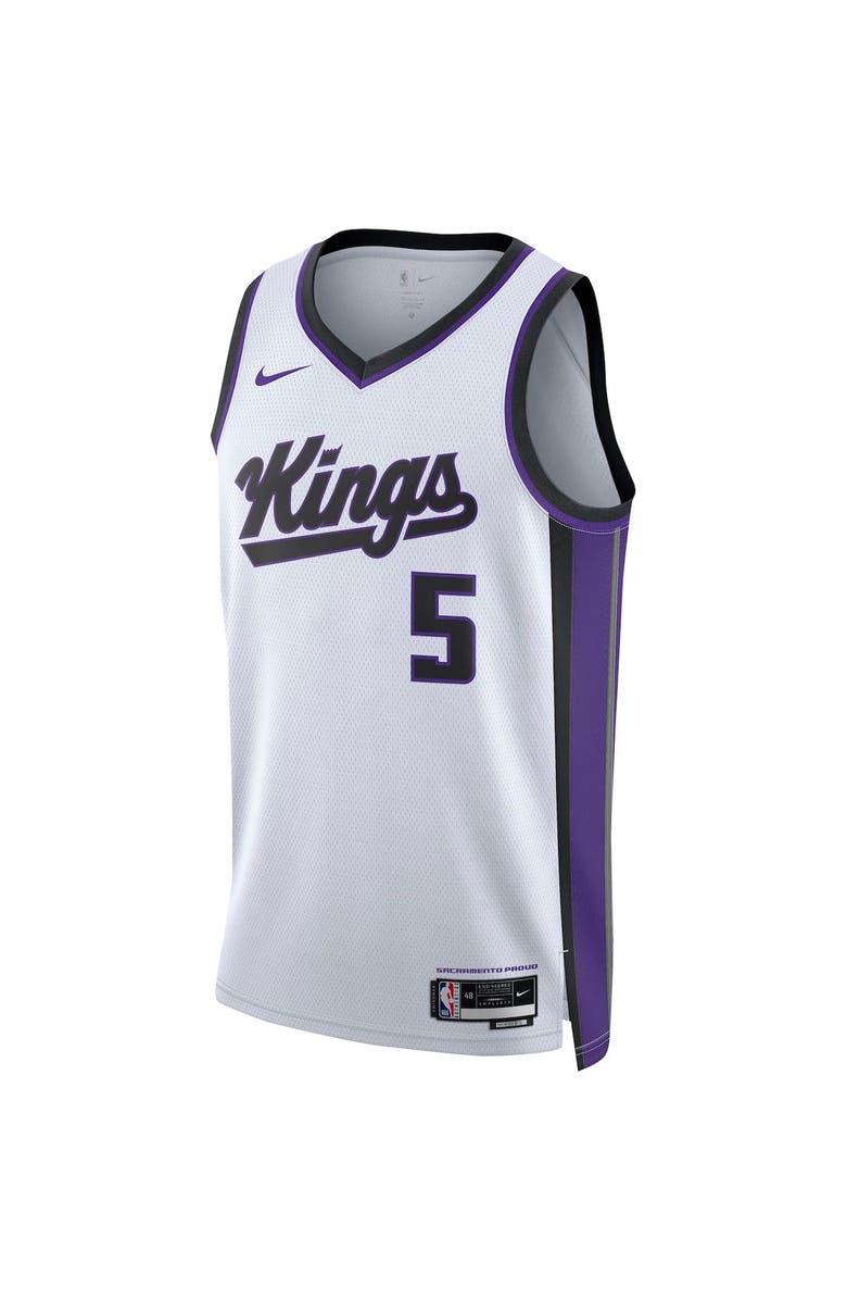 Nike Unisex Nike De'Aaron Fox White Sacramento Kings Swingman Jersey - Association Edition, Alternate, color, 