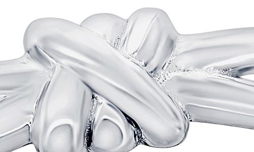 Simona Knot Textured Ring In Silver