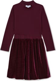 Reiss Kids' Bruna Long Sleeve Stretch Cotton Party Dress