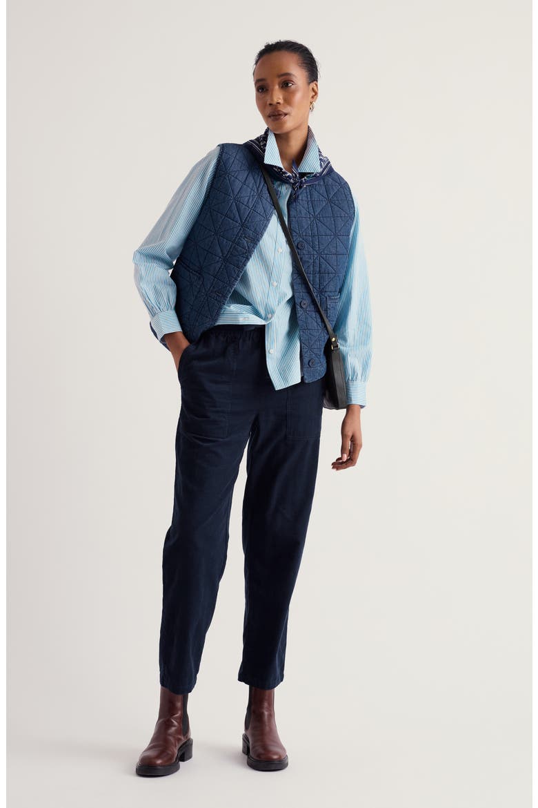 Sholl Corduroy Crop Pants, Alternate, color, MARITIME