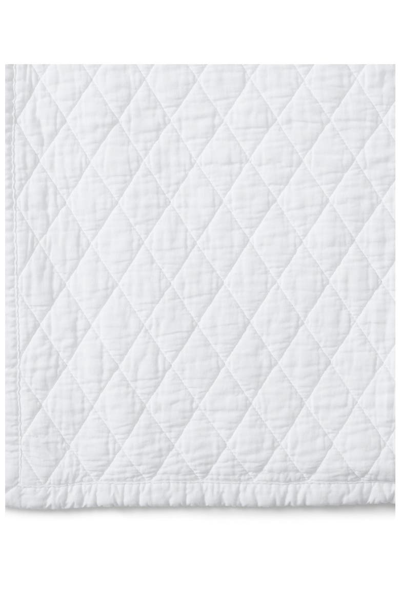 Solid Diamond Double Voile Quilt, Alternate, color, White