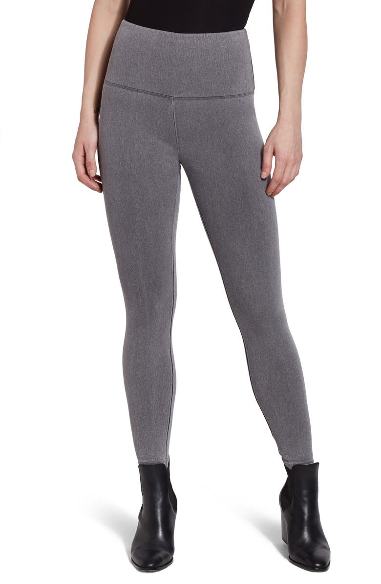 Lysse 'Lyssentials High Waist Denim Leggings, Main, color, Mid Grey
