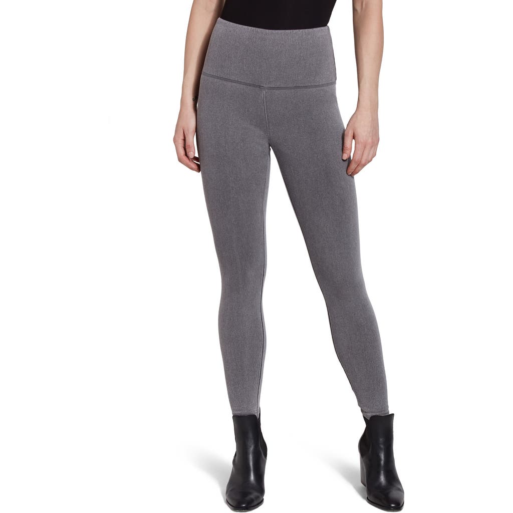 Lyssé Lysse Waist-to-ankle Denim Leggings In Gray