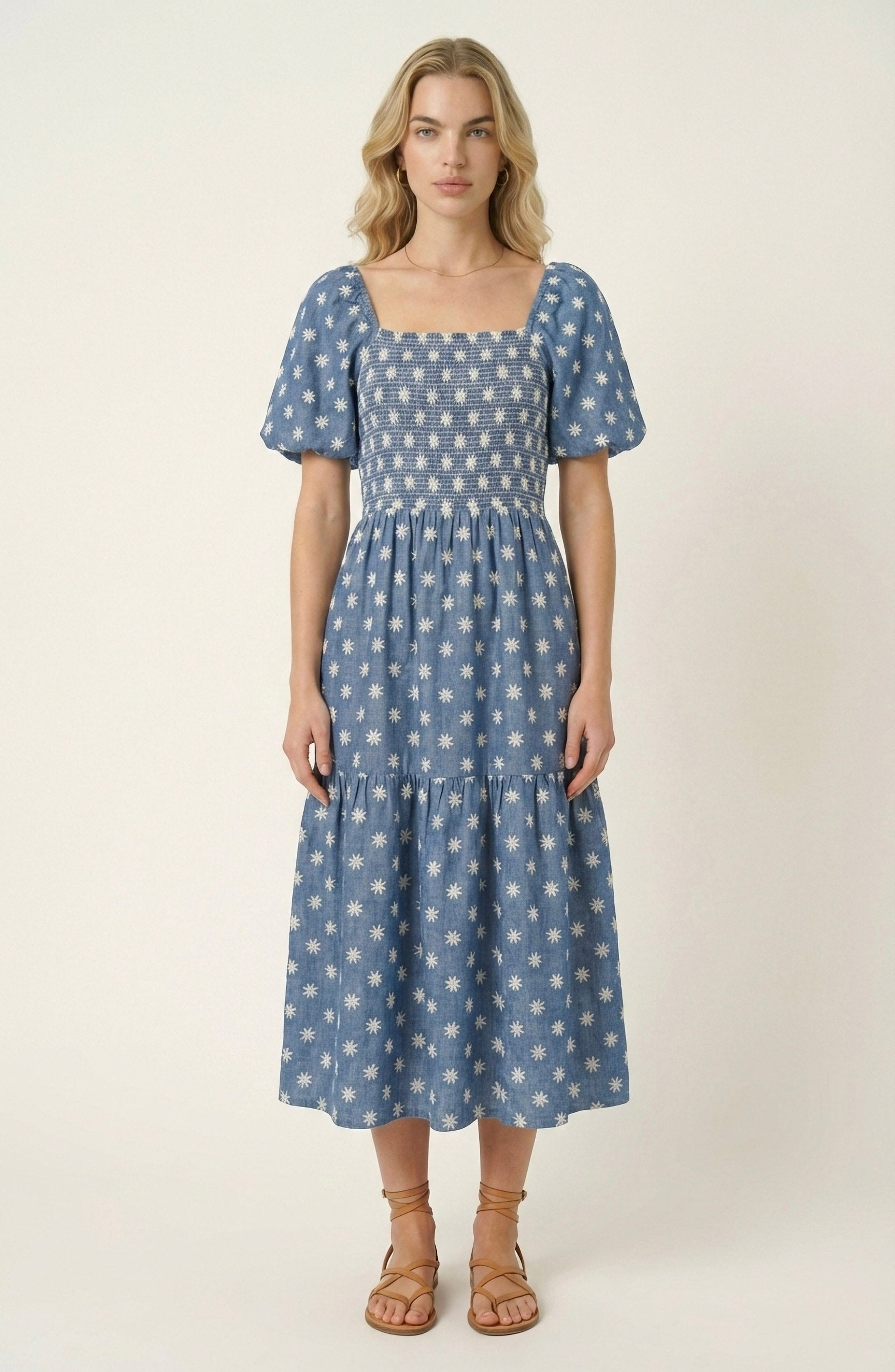 selected Blue / White Floral