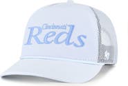 '47 Men's '47 Light Blue Cincinnati Reds Foundation Script Hitch Adjustable Trucker Hat