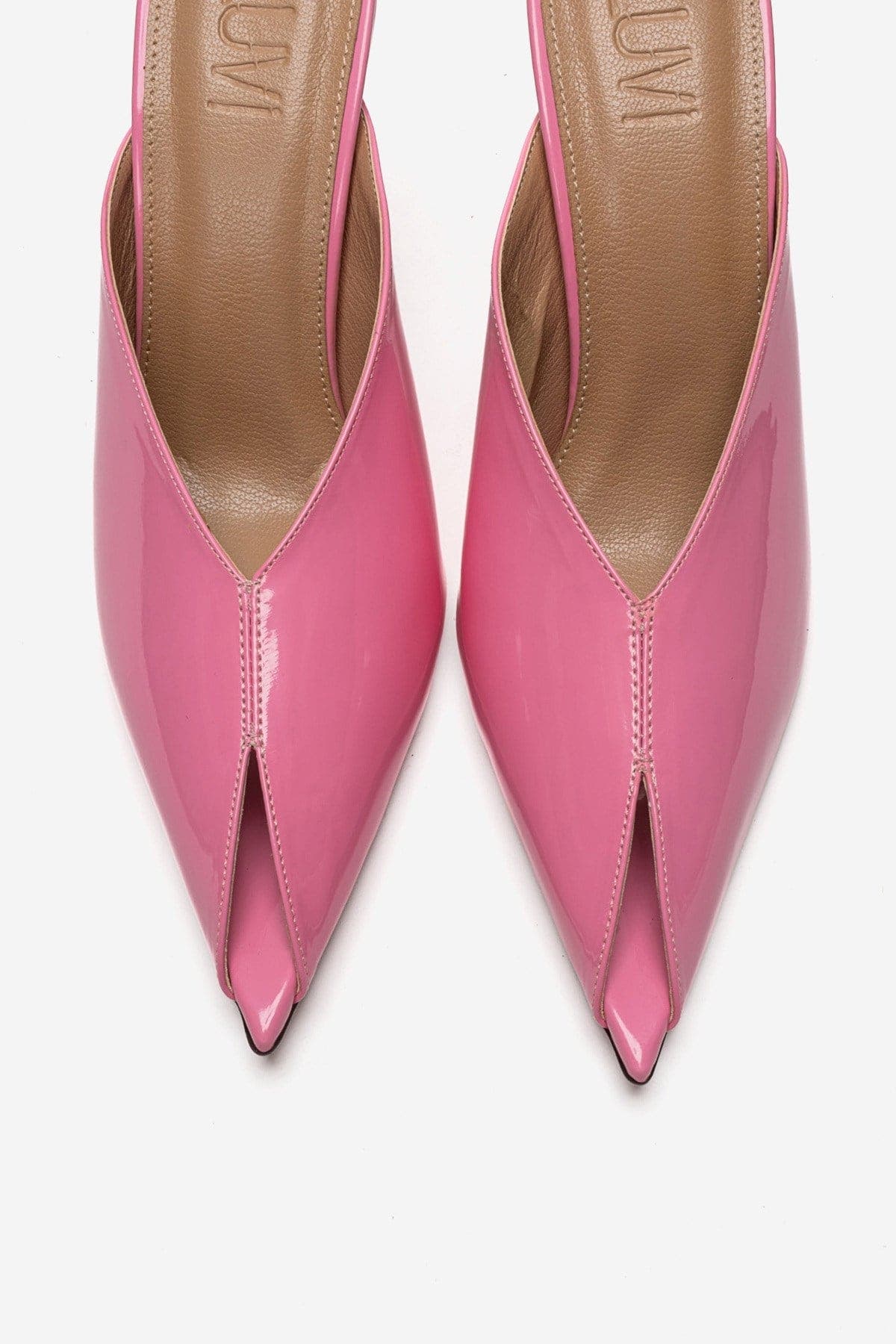 Mirena Stiletto Mule, Alternate, color, Pink