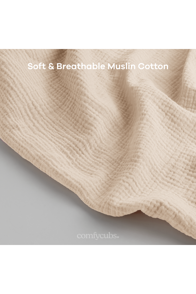 Muslin Nursing Cover, 100% Cotton - 2 Pack, Alternate, color, Sand and Cedar