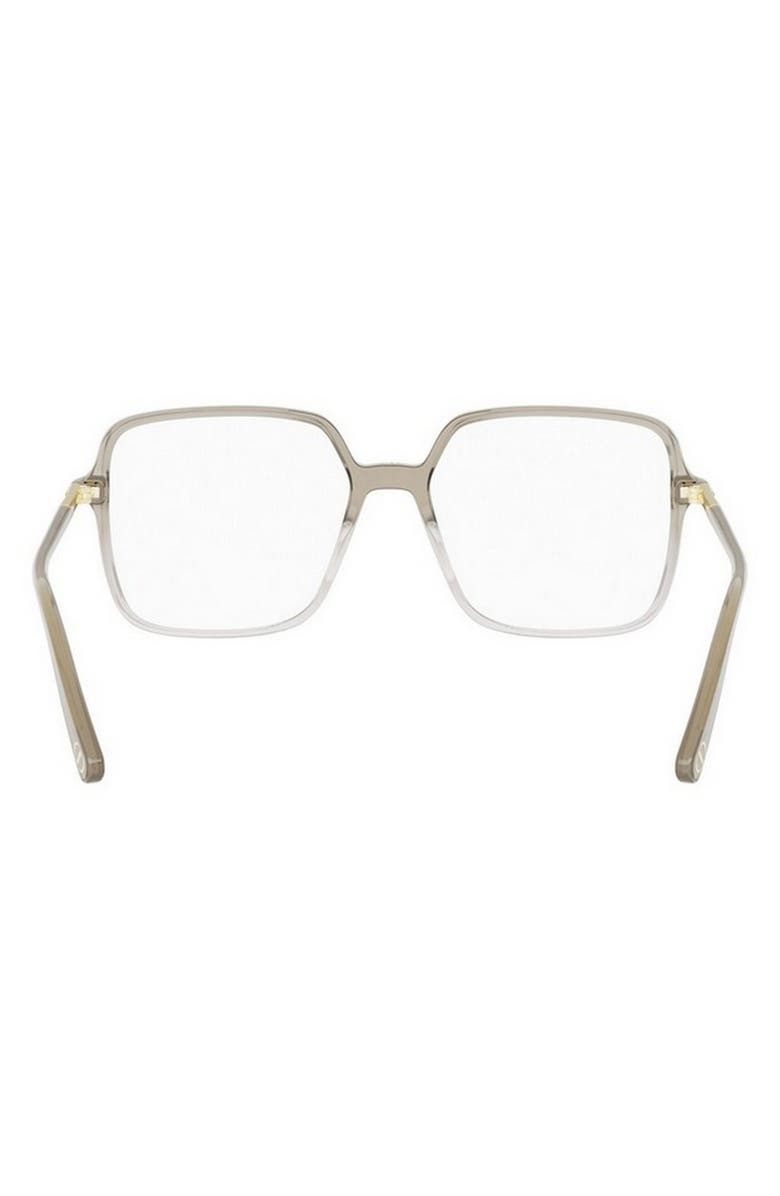 DIOR Mini CD O S2I 54mm Geometric Optical Glasses, Alternate, color, Light Green/ Other