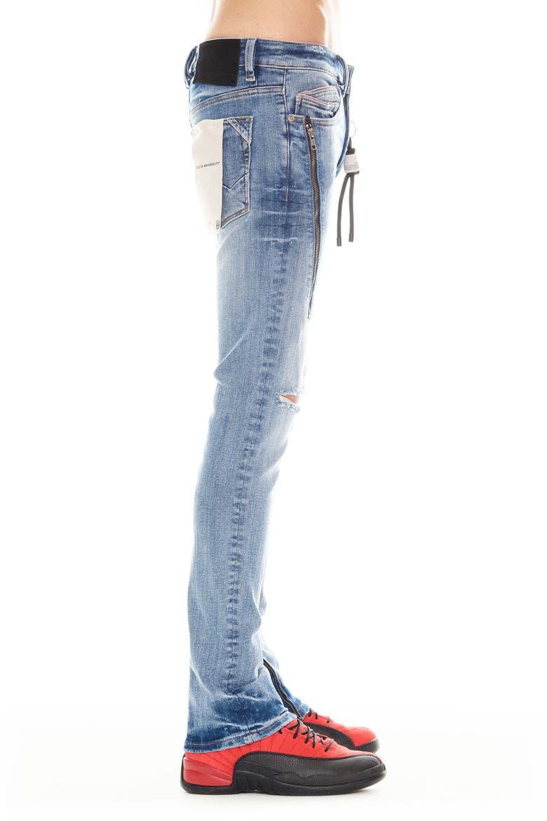 Punk Zip Superskinny Jeans, Alternate, color, FORD