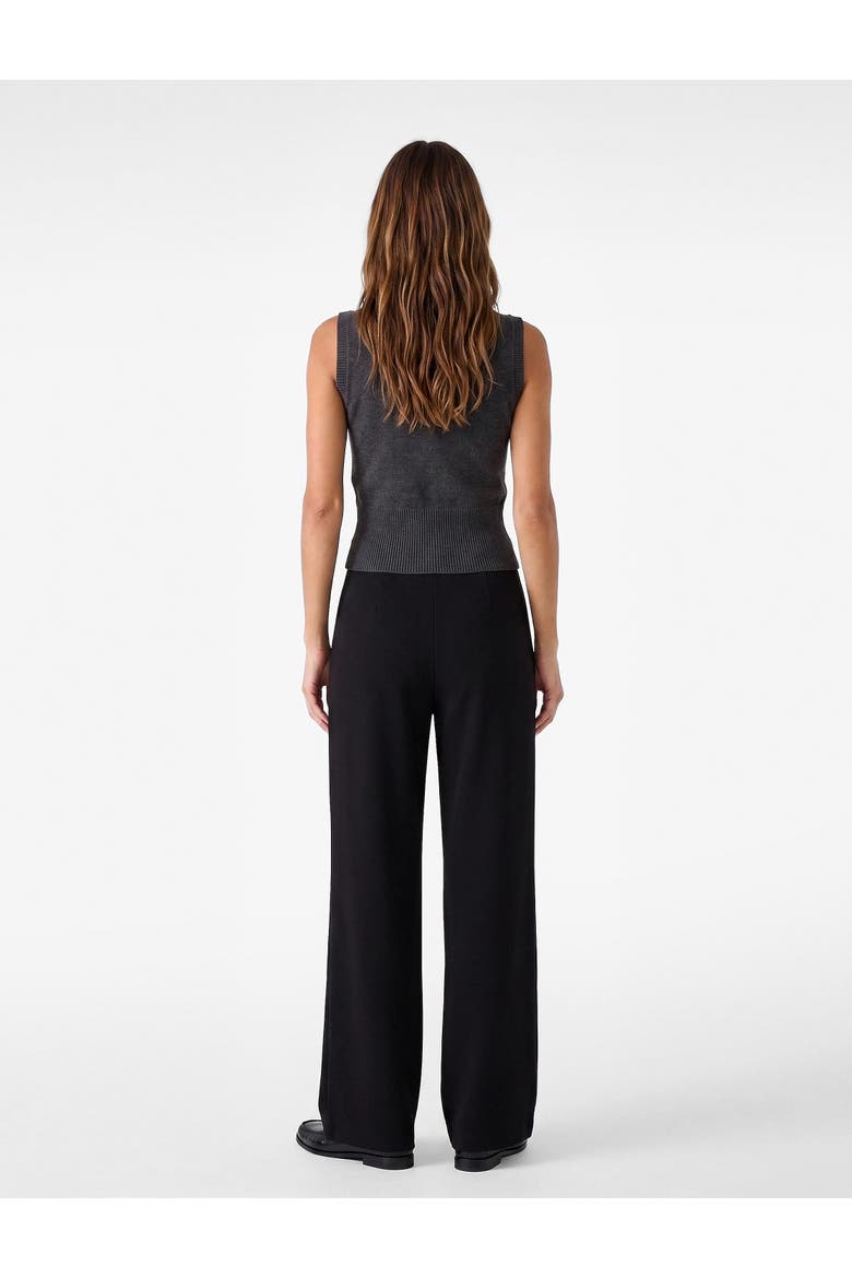 Palazzo Trousers, Alternate, color, BLACK