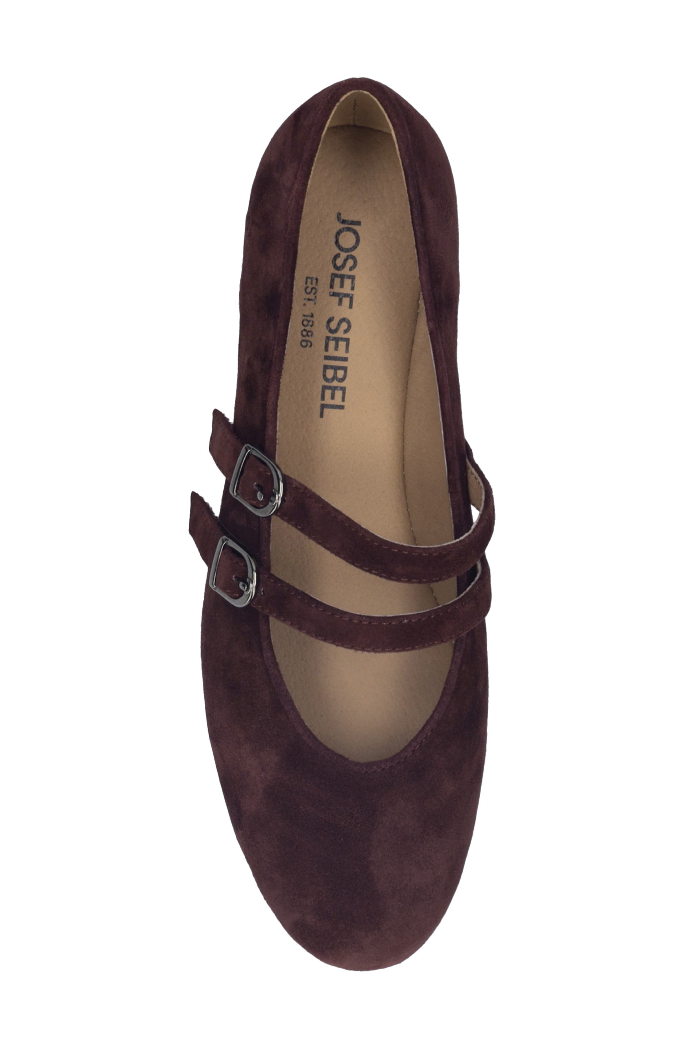 Clarice 03 Leather Mary Jane, Alternate, color, BURGUNDY