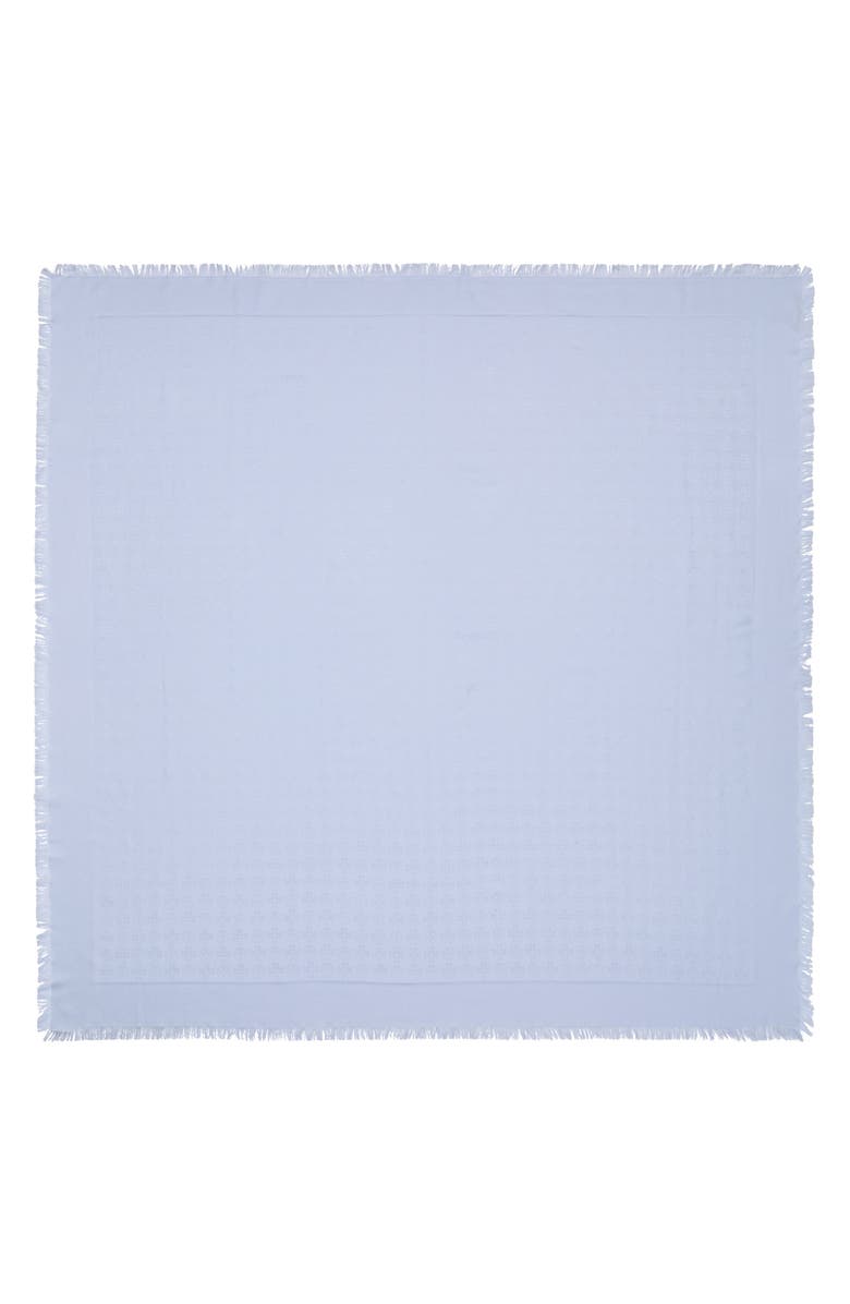 Tory Burch Logo Jacquard Cotton & Silk Travel Scarf, Alternate, color, 