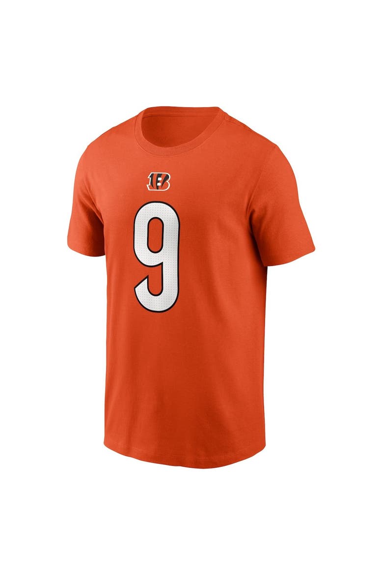 Men's Nike Joe Burrow  Orange Cincinnati Bengals  Player Name & Number T-Shirt, Alternate, color, Orange