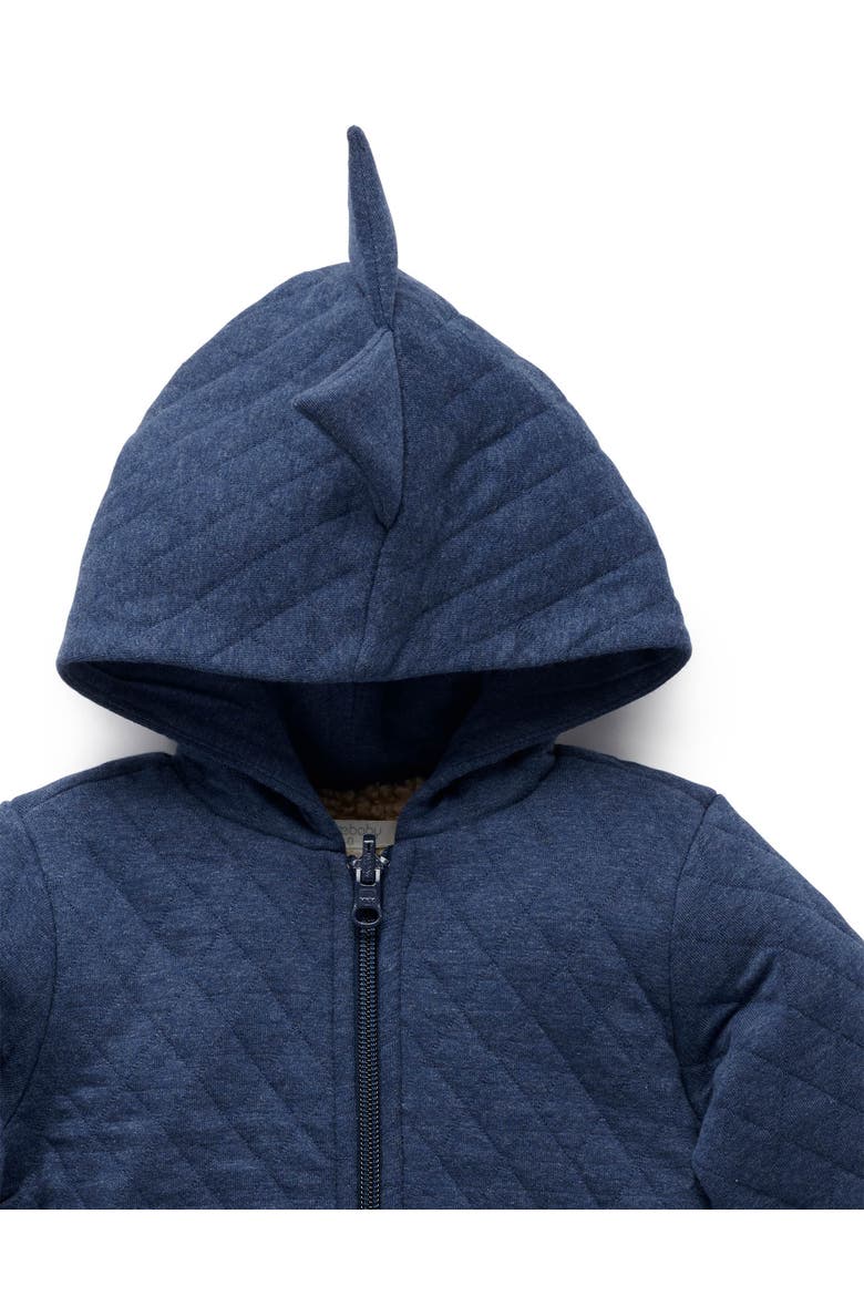 Quilted Dragon Jacket, Alternate, color, Midnight Melange