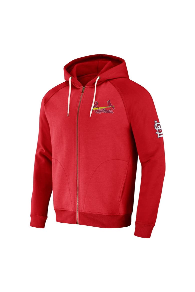Men's Darius Rucker Collection by Fanatics  Red St. Louis Cardinals Raglan Full-Zip Hoodie, Alternate, color, Red