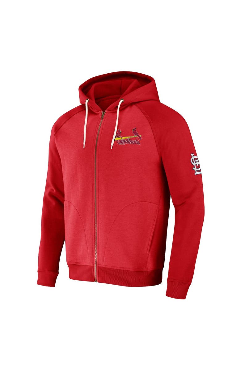 Darius Rucker Collection by Fanatics Men's Darius Rucker Collection by Fanatics  Red St. Louis Cardinals Raglan Full-Zip Hoodie, Alternate, color, Red