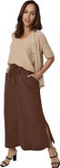 Jessica London Cotton Gauze A Line Midi Skirt
