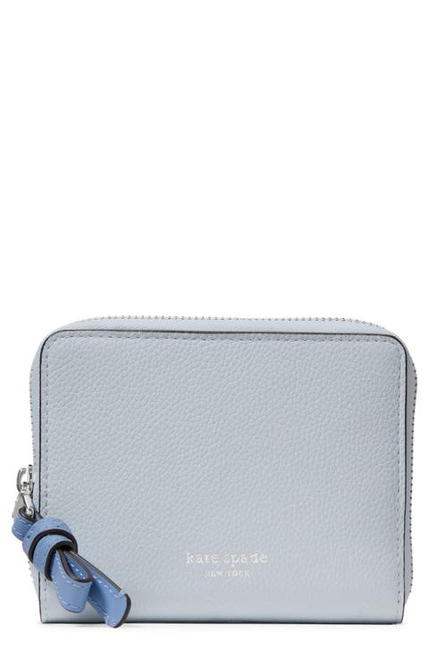 small loop colorblock pebbled leather zip wallet