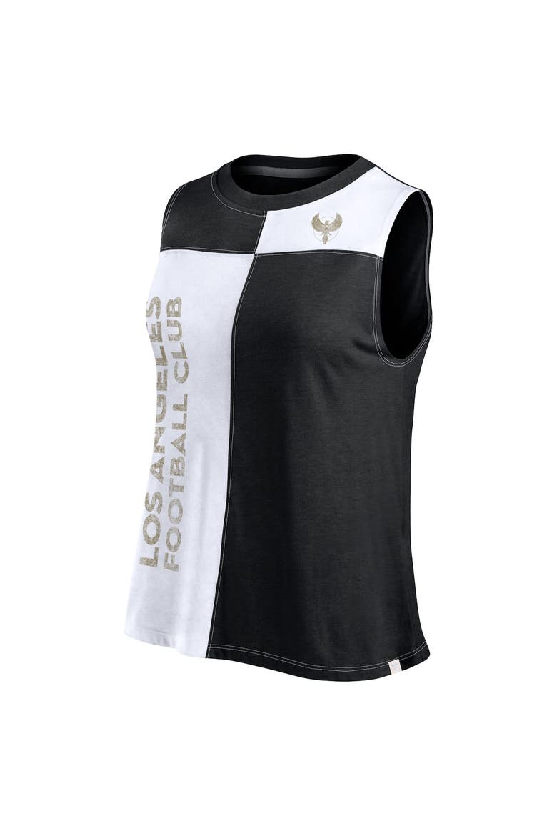 Women's Fanatics Branded Black LAFC Script Colorblock Tank Top, Alternate, color, Black