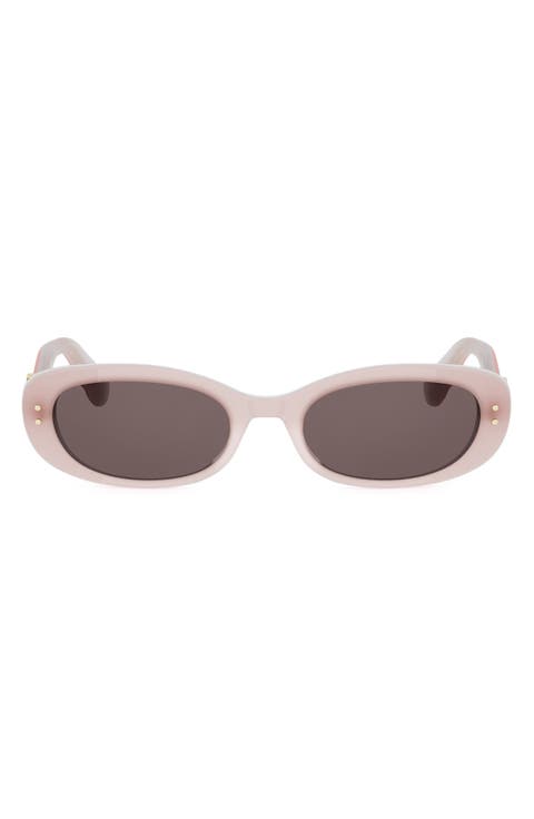 Oblique B1I 52mm Oval Sunglasses