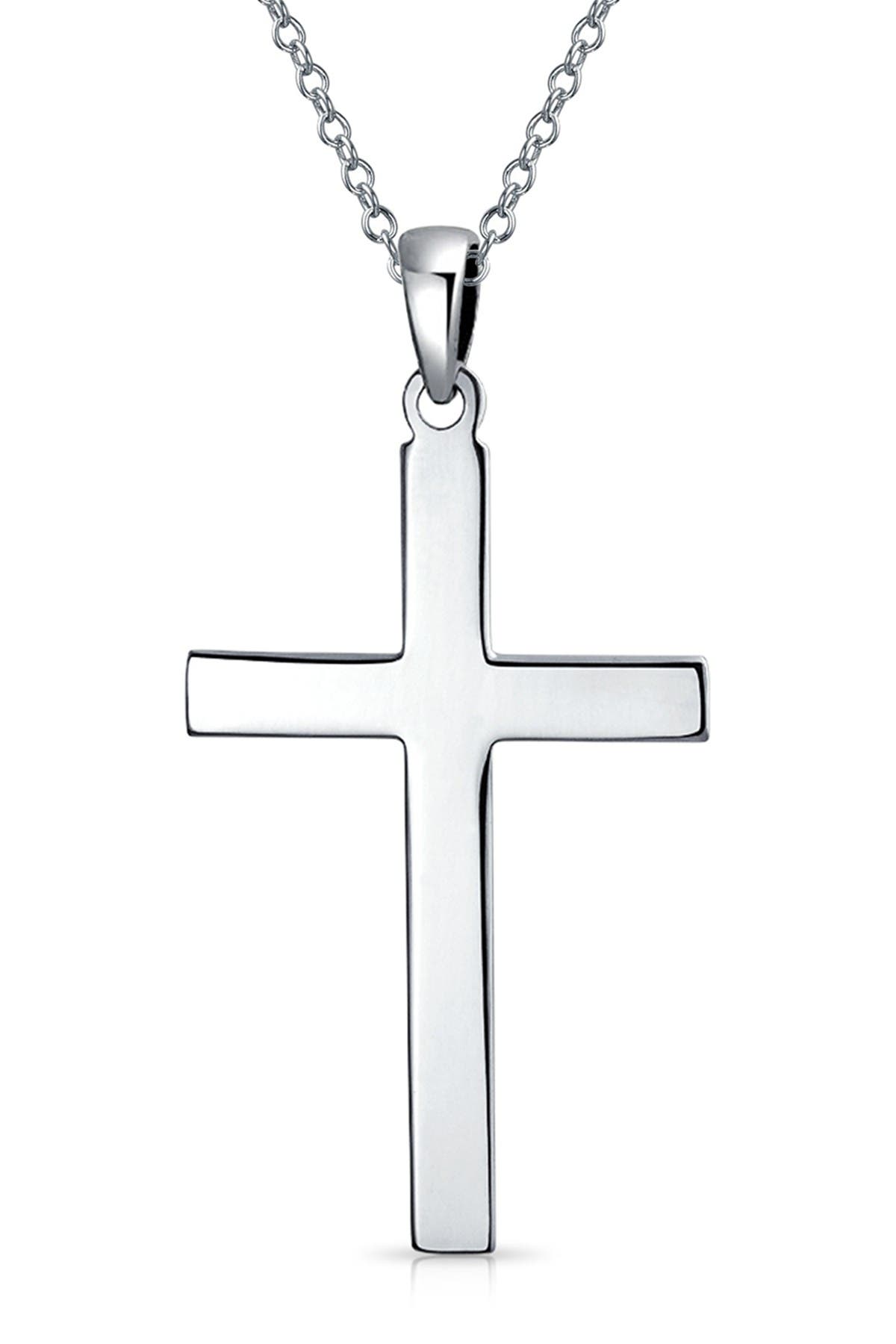 Sterling Silver Cross Pendant Necklace