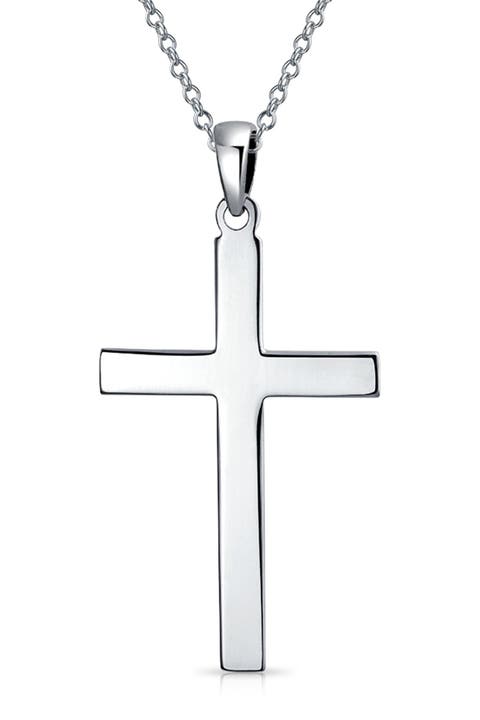 Sterling Silver Cross Pendant Necklace