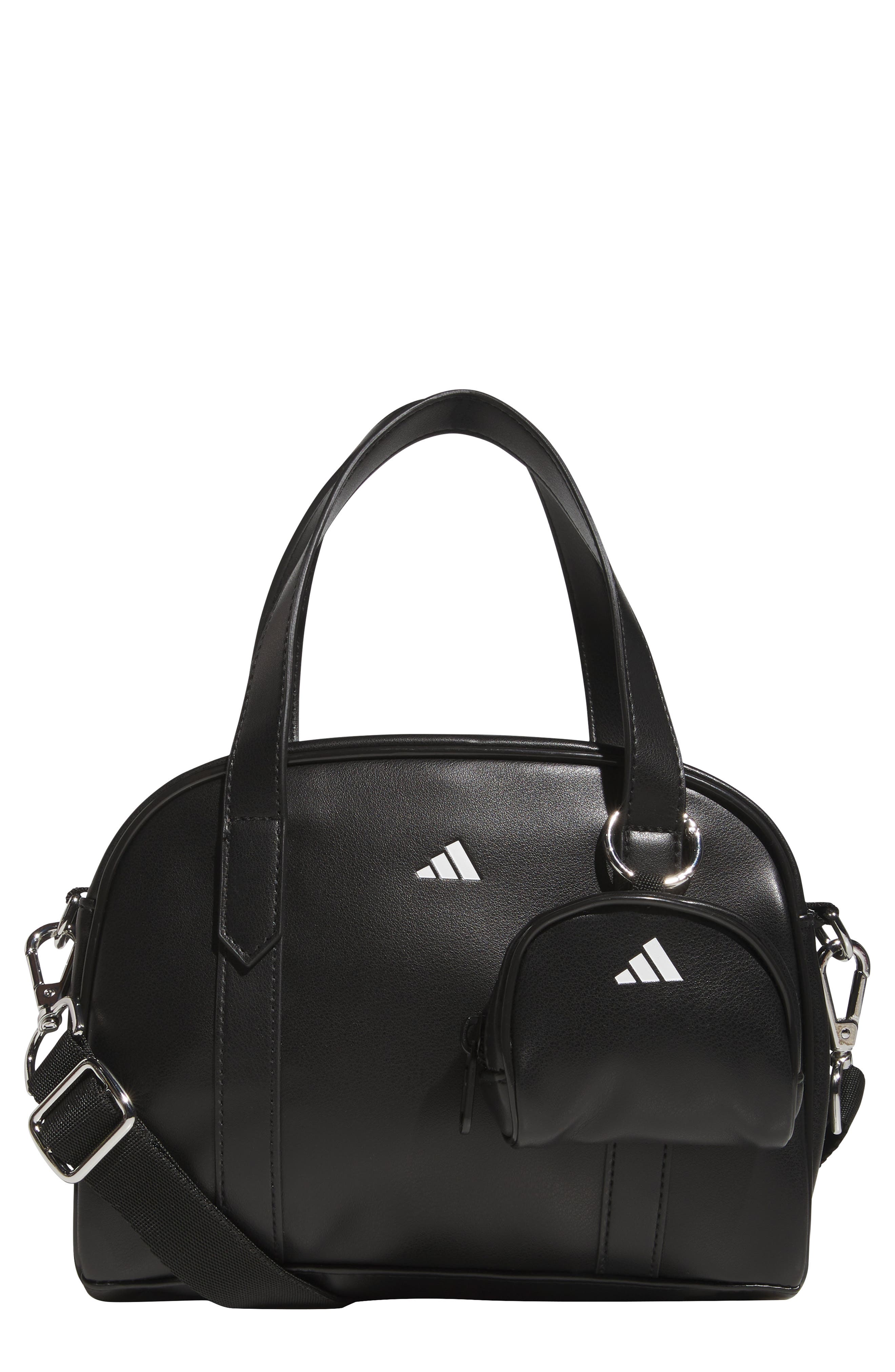Mini Pouch Carryall Crossbody Bag, Main, color, BLACK/ SILVER METALLIC
