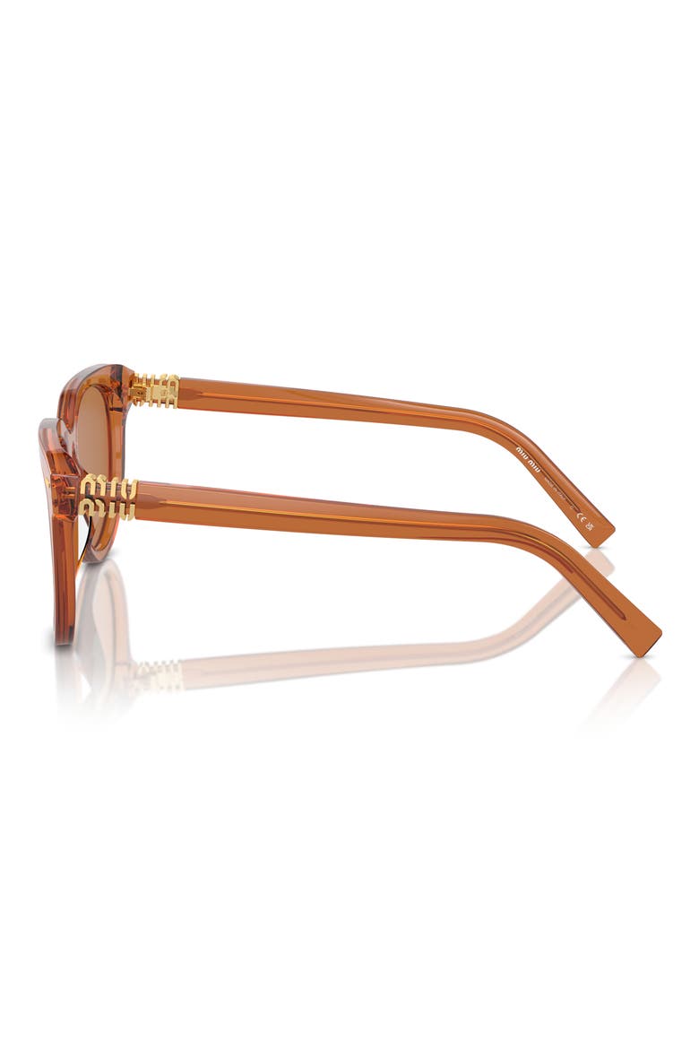 56mm Phantos Sunglasses, Alternate, color, CARAMEL