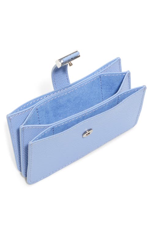 Ted Baker Riann Leather Card Case In Light Blue