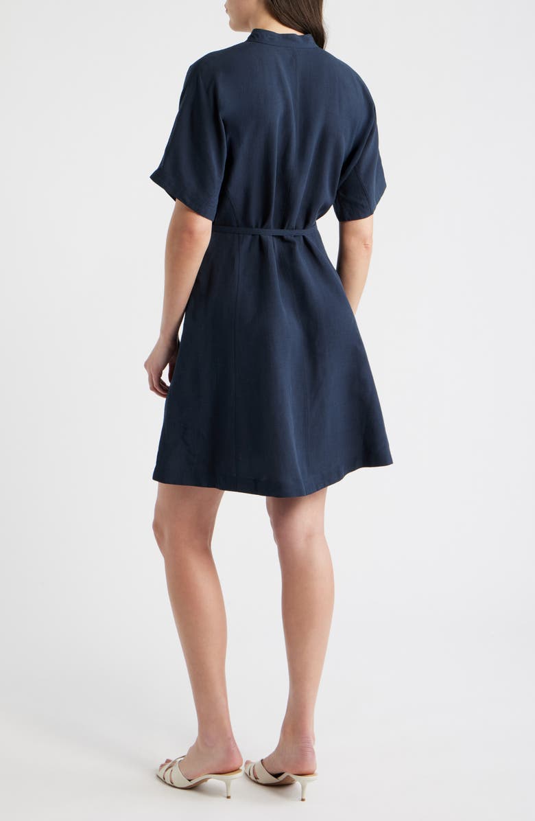 BOSS Dalinia Belted Shirtdress, Alternate, color, Sky Captain