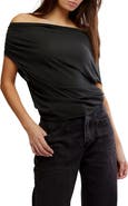 フリーピープル Free People Blake ニット Top レディース シャツ トップス Black Free People Blake Knit Top in Black | REVOLVE