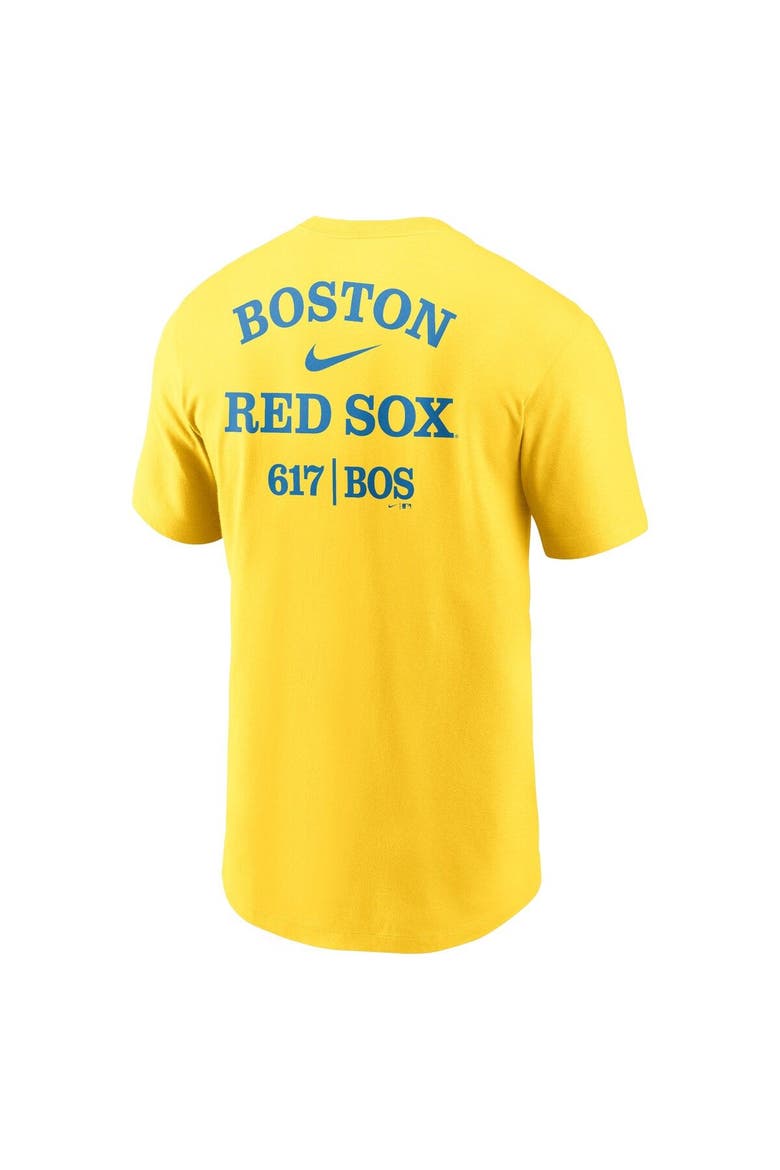 Men's Nike  Gold Boston Red Sox City Connect 2-Hit T-Shirt, Alternate, color, Gold