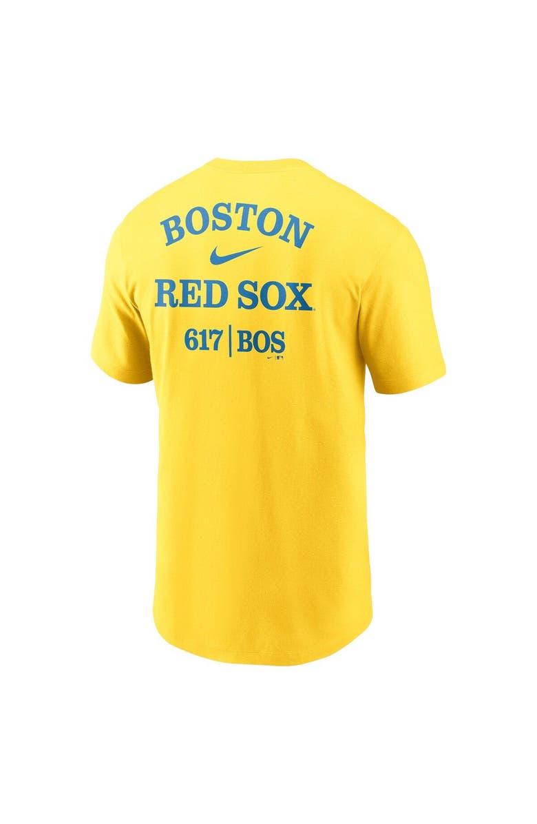 Nike Men's Nike Gold Boston Red Sox City Connect 2-Hit T-Shirt, Alternate, color, Gold