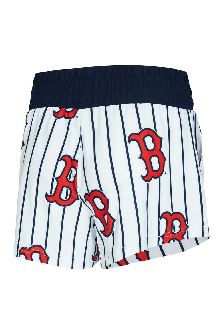 Women's Concepts Sport  White Boston Red Sox Pinstripe Record Tank & Short Set, Alternate, color, White