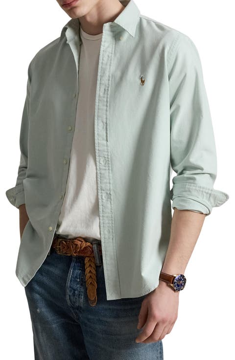 The Iconic Solid Cotton Button-Down Oxford Shirt