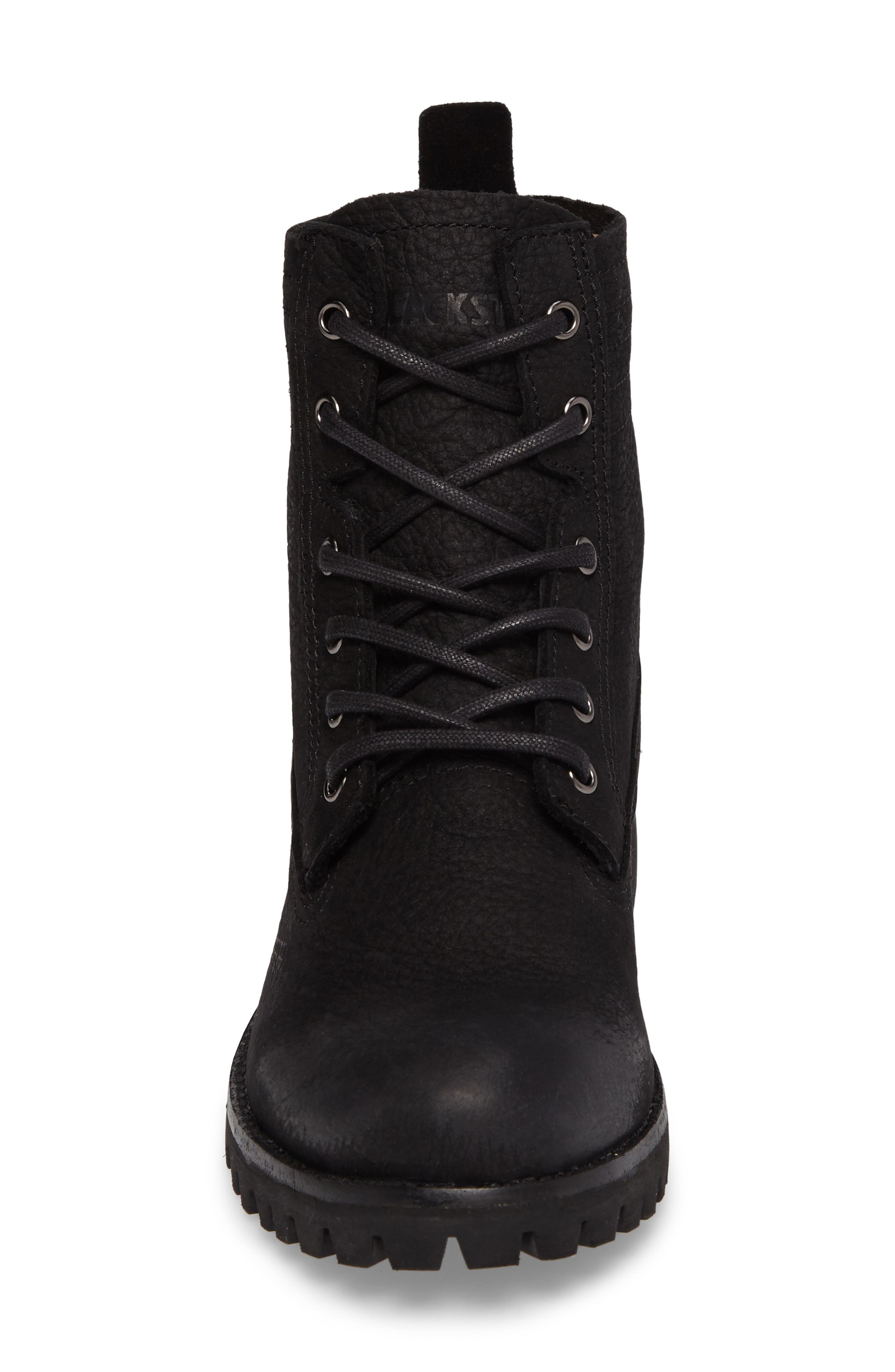 Blackstone OL23 Lace-Up Boot, Alternate, color, Black Leather