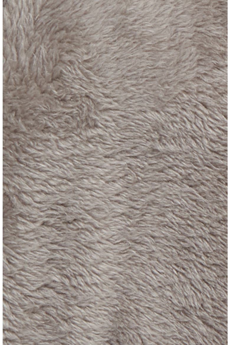 Minky Fleece Hooded Footie, Alternate, color, GREY