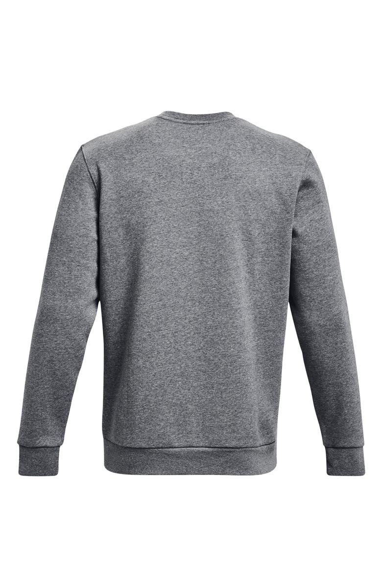 Under Armour Icon Fleece Crewneck Sweatshirt, Alternate, color, Pitch Gray Medium