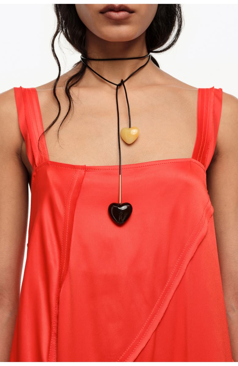 Bimba y Lola Flared A-Line Dress, Alternate, color, Red