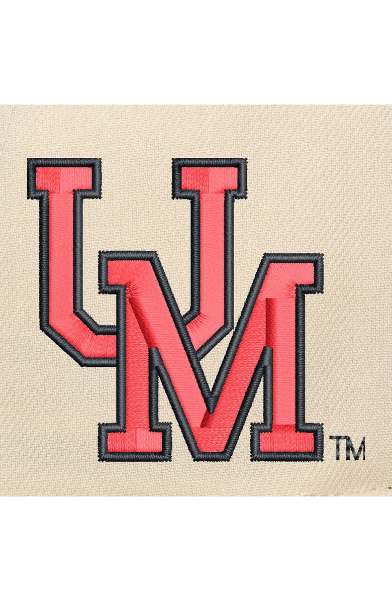 Mitchell & Ness Men's Mitchell & Ness Cream/Navy Ole Miss Rebels Two-Tone Pro Crown Adjustable Hat, Alternate, color, Cream